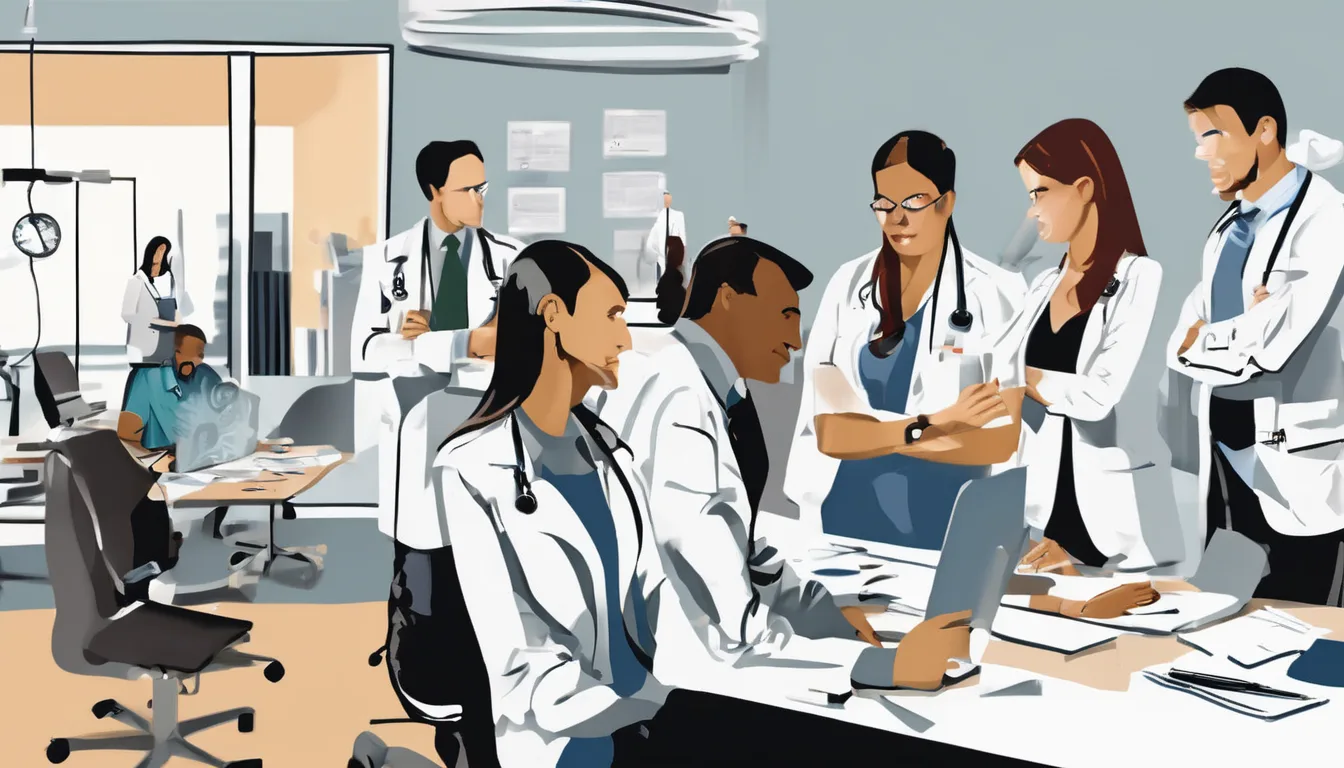 Ilustração sobre Grade curricular da MBA em Administração na Gestão de Clínicas, Hospitais e Indústrias da Saúde