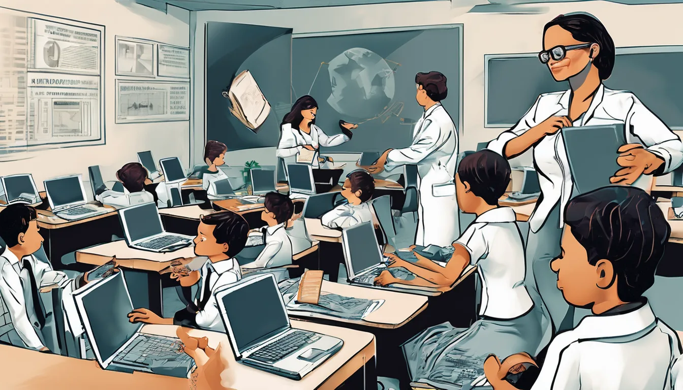 Ilustração sobre Inteligência Artificial e Educação: tendências, desafios e oportunidades para especialistas