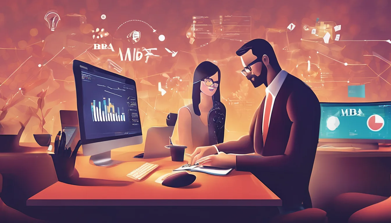 Ilustração sobre Mercado de trabalho para quem tem MBA em Marketing, Branding e Growth