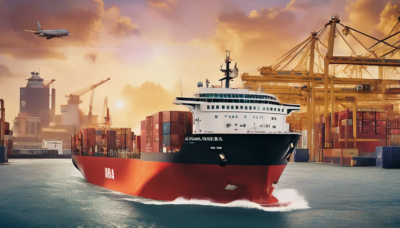 Ilustração sobre MBA em Shipping