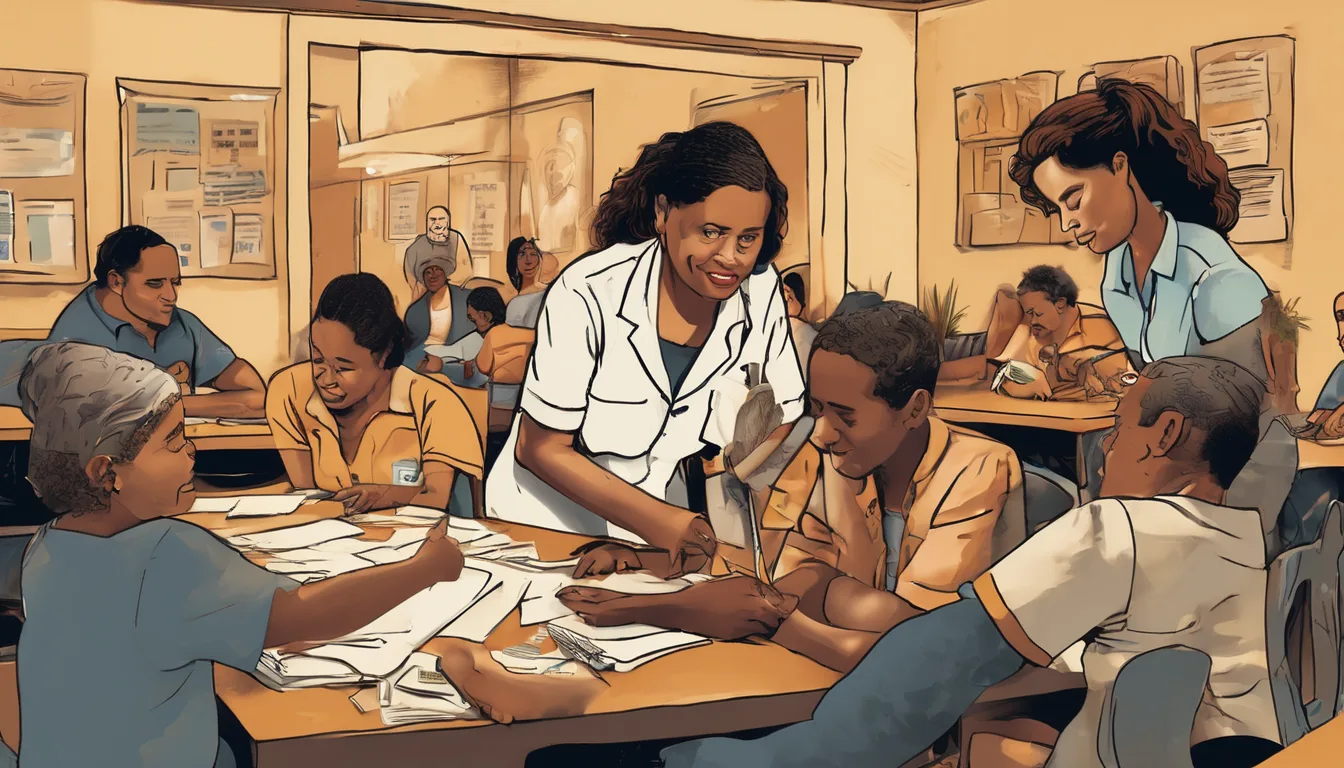 Ilustração sobre O que faz um especialista em Assistência Social e Saúde Pública