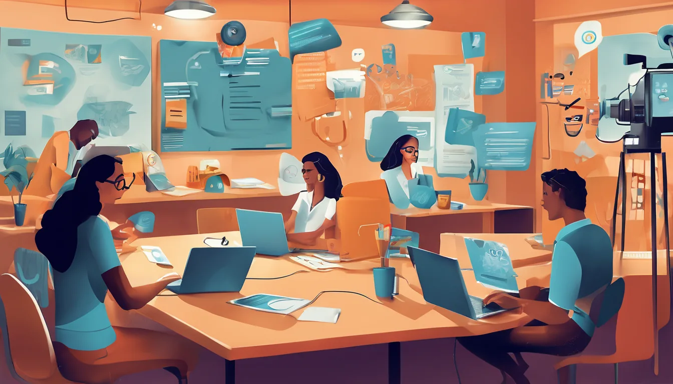 Ilustração sobre O que faz um especialista em Comunicação e Informação Educacional